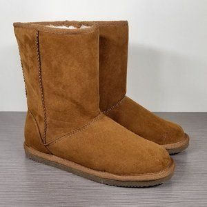 Harper Canyon Everly Faux Fur Lined Boot, Chestnut, Little Kid Size 3 (4-8 yr)